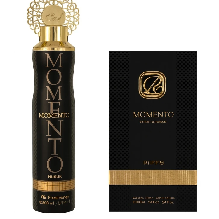 Zestaw Riiffs Momento EDP 100 ml+ Nusuk Air Freshener Momento 300 ml