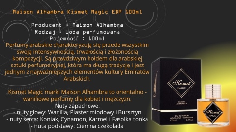 Maison Alhambra Kismet Magic Woda Perfumowana dla Kobiet 100 ml