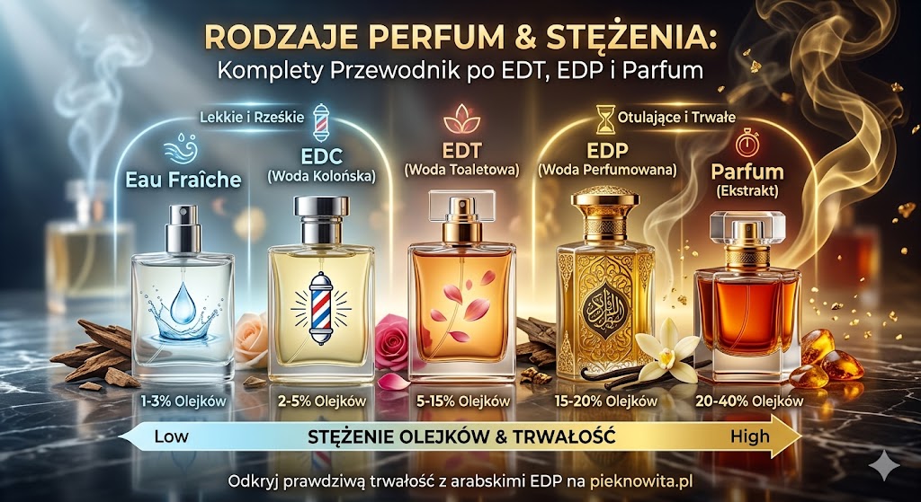 EDP, EDT, EDC – Co to znaczy? Brutalnie szczery przewodnik po rodzajach i stężeniach perfum