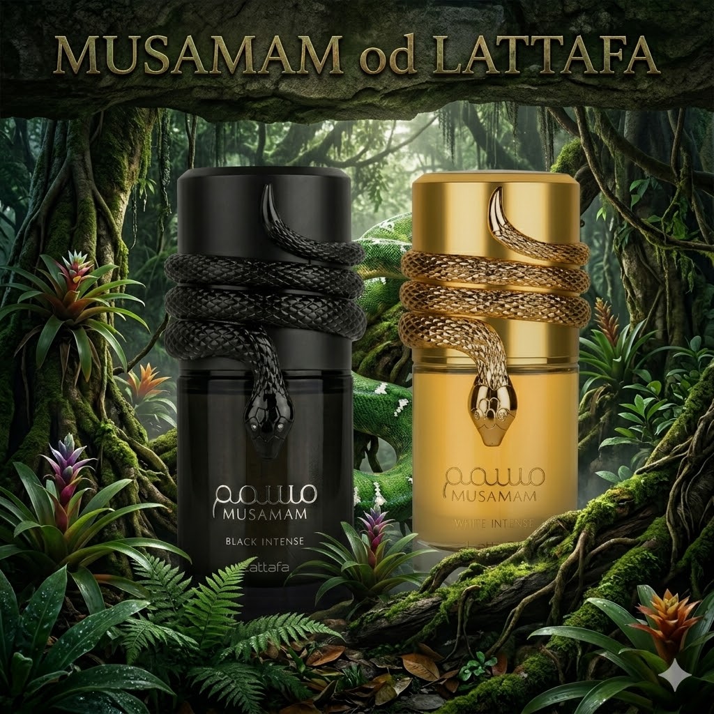 Perfumy arabskie z wężem na korku